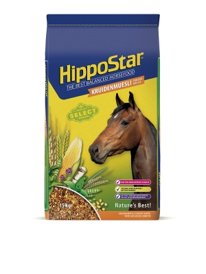HippoStar Kruidenmuesli zonder haver 15 kg